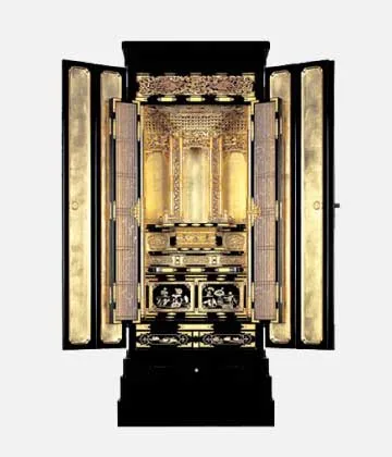 金仏壇 西22号　高さ176×巾76×奥行66cm